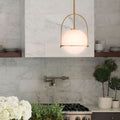 Aurora Opal Glass Pendant Lamp With Diffuse Warm Light For Dining And Living Areas
