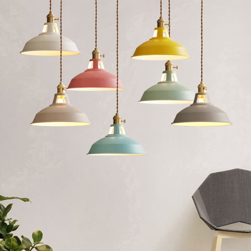LumenForge Retro Steel Barn Pendant Light For Dining Areas And Loft Interiors