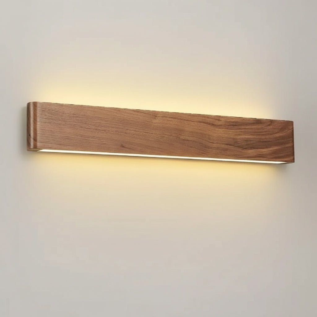 TimberNest Wood Wall Lamp With 3 Color Temperatures Adjustable LED For Living Rooms