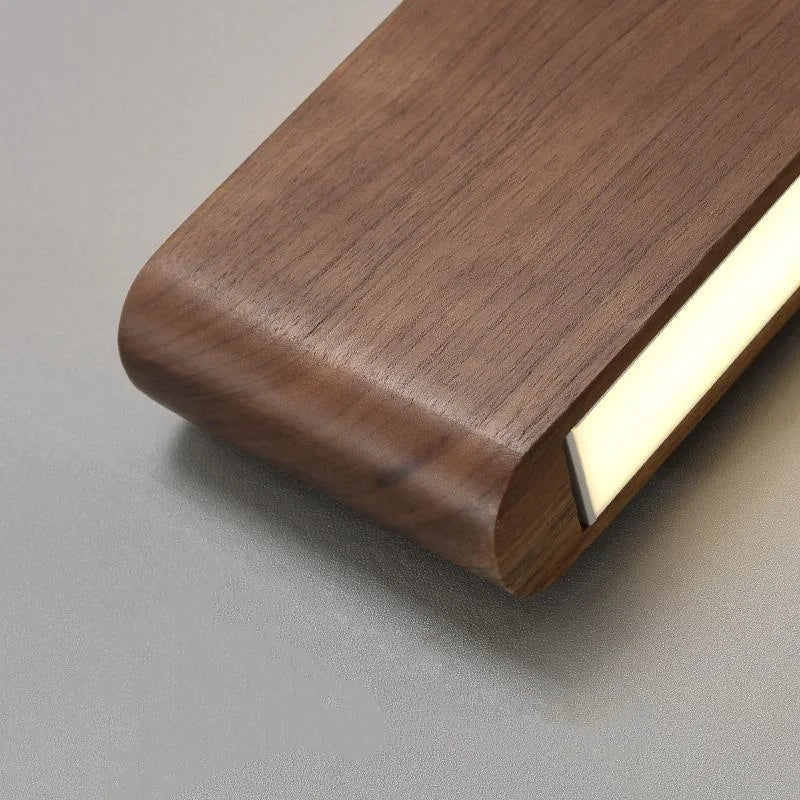 TimberNest Wood Wall Lamp With 3 Color Temperatures Adjustable LED For Living Rooms