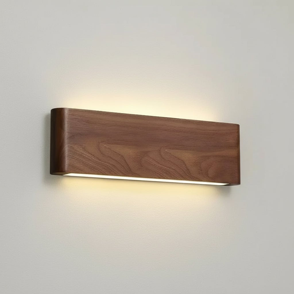 TimberNest Wood Wall Lamp With 3 Color Temperatures Adjustable LED For Living Rooms