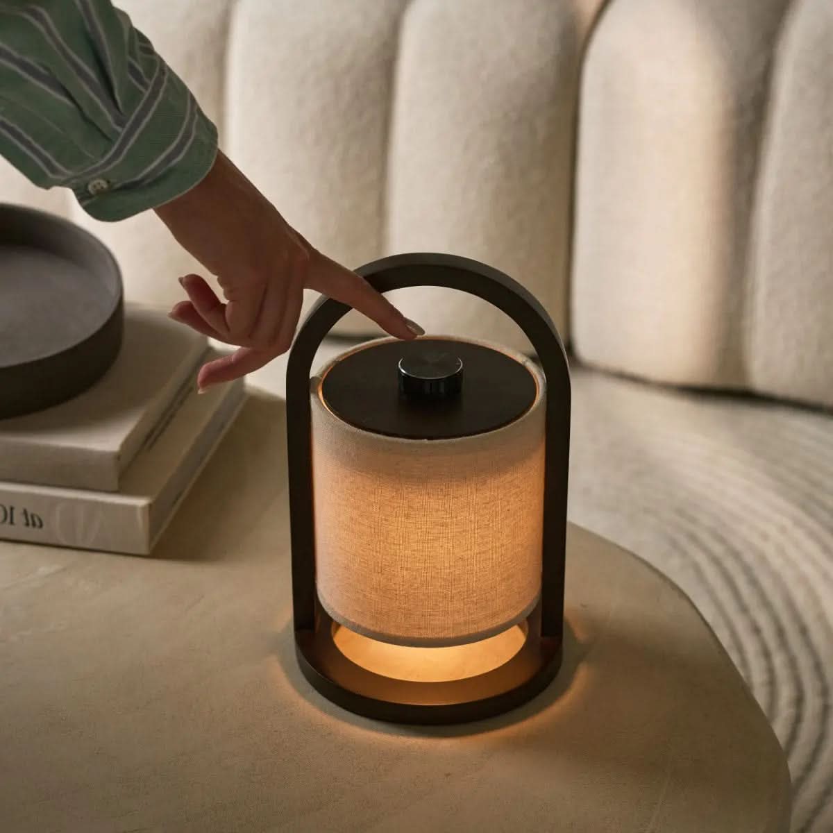 LumaOak Wireless LED Table Lamp For Elegant Homes With 3 Modes And 100 Hour Battery