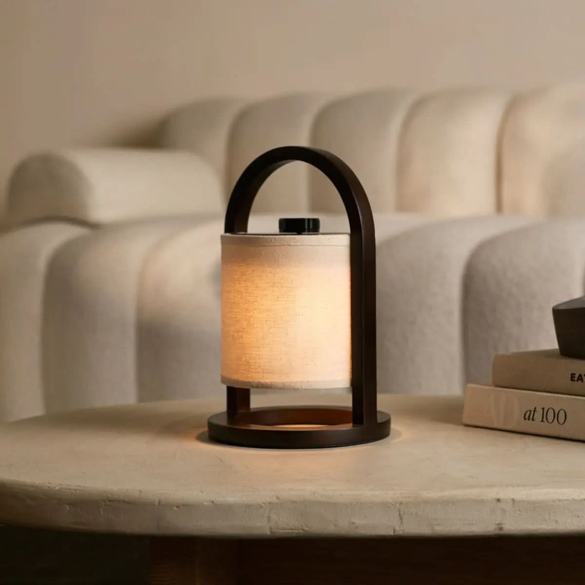 LumaOak Wireless LED Table Lamp For Elegant Homes With 3 Modes And 100 Hour Battery