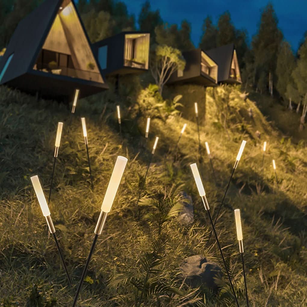 LumaGrove Outdoor Solar Reed Lights for Ambient Garden Lovers