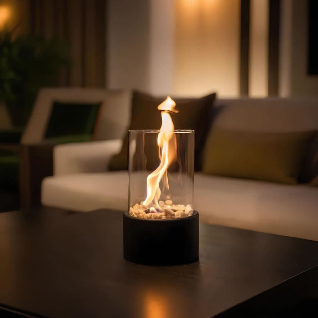 LumaGlow Glass Oil Lamp For Home Decor Enthusiasts Indoors And Outdoors Refillable