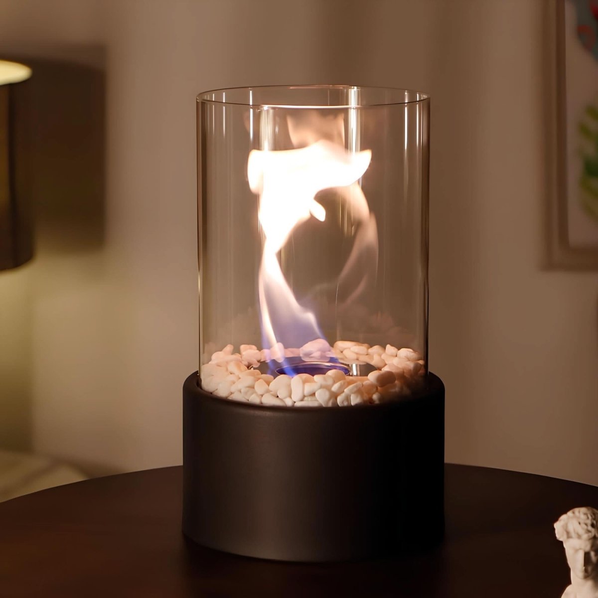 LumaGlow Glass Oil Lamp For Home Decor Enthusiasts Indoors And Outdoors Refillable
